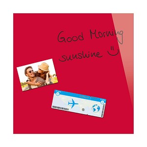 Be!Board® Glas-Magnettafel 45,0 x 45,0 cm rot