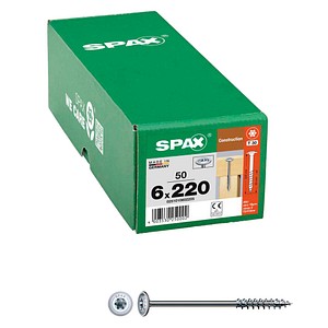 4003530250002 - Holzbauschrauben T30 Tellerkopf WIROX 0251010602205 6 mm x 220 mm 4003530250002 50 Stück