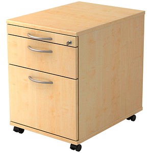 HAMMERBACHER AC20 Rollcontainer ahorn 3 Auszüge 42,8 x 58,0 x 59,0 cm