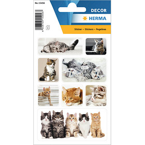 24 HERMA Aufkleber Katzen