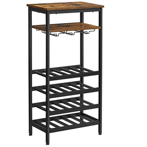 VASAGLE Weinregal vintage-braun 50,0 x 32,0 x 100,0 cm, 1 St.