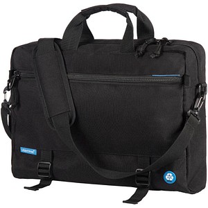 Laptoptasche 3 in 1 RPET Kunstfaser schwarz