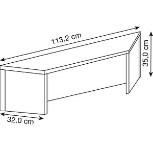 4032062151785 - HAMMERBACHER Thekenaufsatz Prokura gerade weiß 1080 x 320 x 350 cm 4032062151785 - HAMMERBACHER Thekenaufsatz Prokura gerade weiß 1080 x 320 x 350 cm