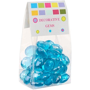 GLOREX Glasnuggets Bastelbedarf hellblau Ø 20mm