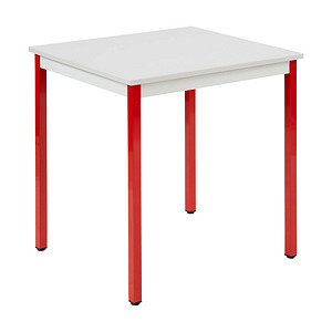 3700245510360 - Schreibtisch 76RGR 65-130cm (H) 70x60cm (BxT) rechteckig grau   rot 3700245510360 SODEMATUB