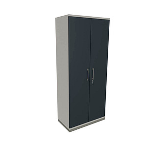 4260649681114 - fm Aktenschrank Oldenburg 4260649681114 weiß lavagrau 4 Fachböden 800 x 442 x 1869 cm