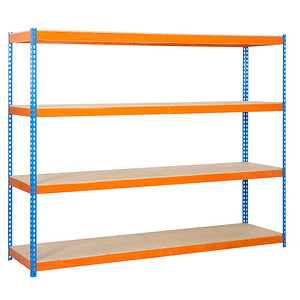 8435104921593 - Schwerlastregal ECOFORTE 1506-4 458100047201568 orange blau 1500 x 600 x 2000 cm 8435104921593 Simon Rack 8435104921593 - Schwerlastregal ECOFORTE 1506-4 458100047201568 orange blau 1500 x 600 x 2000 cm 8435104921593 Simon Rack