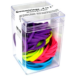 M&M Gummiringe farbsortiert 0,3 cm, Ø 3,8 cm, 80 St.