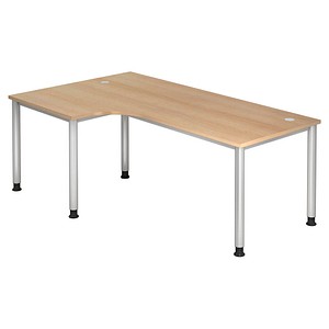 HS82 höhenverstellbarer Schreibtisch eiche L-Form HS82 höhenverstellbarer Schreibtisch eiche L-Form