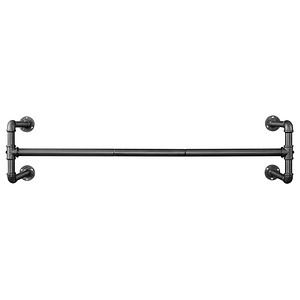 0194343103457 - Kleiderstangen 2er Set Garderobenstangen im Industrie-Design Wandmontage platzsparend 110 x 30 x 293 cm bis 60 kg belastbar einfache Montage