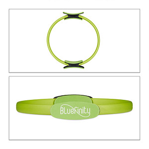 4052025325817 - Bluefinity Pilates Ring mit Übungen Doppelgriff gepolstert Widerstandsring Yoga Fiberglas Fitness Ring Ø 37cm grün 4052025325817 - Bluefinity Pilates Ring mit Übungen Doppelgriff gepolstert Widerstandsring Yoga Fiberglas Fitness Ring Ø 37cm grün