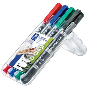 4007817348079 - Permanentmarker-Set Lumocolor duo 348 WP4 Pack 4-farbig sortiert 06mm+15mm Rundspitze 4007817348079 Staedtler (Lumocolor) 4 4007817348079 - Permanentmarker-Set Lumocolor duo 348 WP4 Pack 4-farbig sortiert 06mm+15mm Rundspitze 4007817348079 Staedtler (Lumocolor) 4