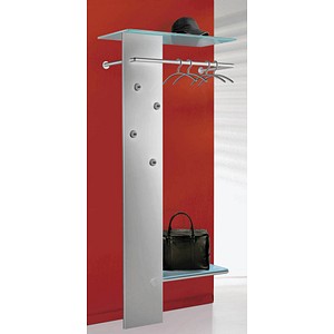 Wandgarderobe Kent silber