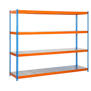 8435104951477 - Schwerlastregal SIMONFORTE 2406-4 457100045202494 blau orange 2400 x 900 x 2000 cm 8435104951477 Simon Rack 8435104951477 - Schwerlastregal SIMONFORTE 2406-4 457100045202494 blau orange 2400 x 900 x 2000 cm 8435104951477 Simon Rack