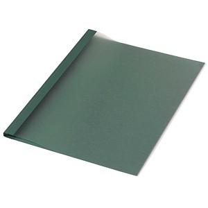 50 LMG Thermo-Bindemappen dunkelgrün Leinenkarton für 15 – 20 Blatt