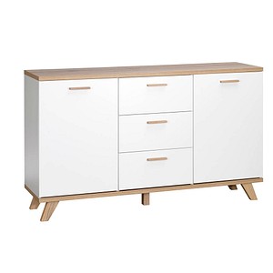 Oslo Sideboard weiß/weiß 2 Fachböden
