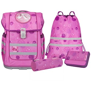 4017245965779 - Schulranzen-Set COMPACTO PINKY Kunstfaser pink