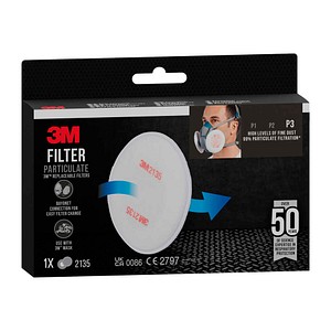3M Partikelfilter 2135PRO1 P3 R Weiß