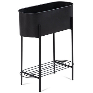 4251757712104 - WOHNLING Pflanzenständer Metall schwarz rechteckig 510 x 650 cm