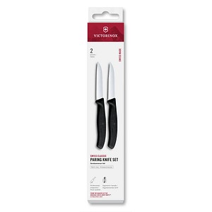 7613329190982 - 2 VICTORINOX Gemüsemesser Swiss Classic silber schwarz Klinge 80 cm 7613329190982 - 2 VICTORINOX Gemüsemesser Swiss Classic silber schwarz Klinge 80 cm