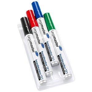 Legamaster TZ 1 Whiteboard-Marker - 1,5 - 3,0 mm - Schwarz, Blau, Rot, Grün - 4 St.