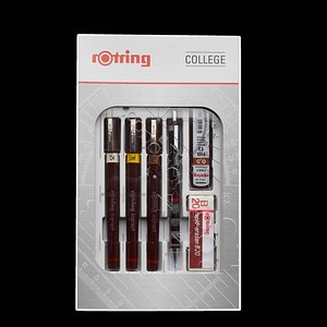 rotring Isograph College-Set Tuschefüller-Set schwarz, 1 Set