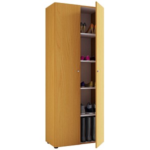 VCM my home Schuhschrank Vandol I, 913067 buche 4 Fachböden 71,0 x 37,0 x 180,0 cm