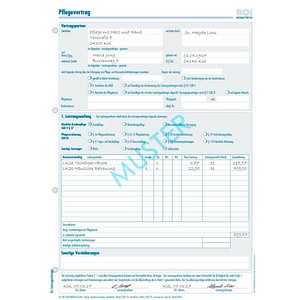 4052301033801 - Pflegevertrag Formulare 50 St