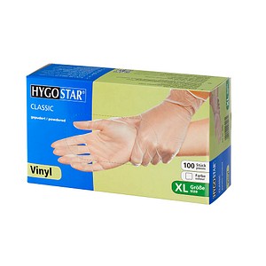 4015544269031 - Einmalhandschuhe Hygostar Classic 2690 Lebensmittelecht transparent Größe XL 10 Vinyl 4015544269031 2690 100 Stück 4015544269031 - Einmalhandschuhe Hygostar Classic 2690 Lebensmittelecht transparent Größe XL 10 Vinyl 4015544269031 2690 100 Stück