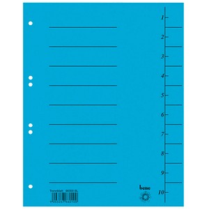 bene Trennblätter 1-10 blau