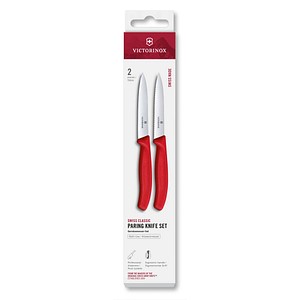 7613329191408 - 2 VICTORINOX Gemüsemesser Swiss Classic silber rot Klinge 100 cm 7613329191408 - 2 VICTORINOX Gemüsemesser Swiss Classic silber rot Klinge 100 cm