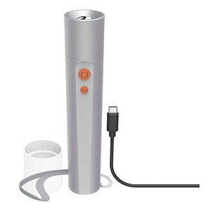 hama FL350-C LED Taschenlampe silber 17,5 cm, 1 St.