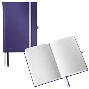 LEITZ Notizbuch DIN A5 kariert, titan blau Hardcover 160 Seiten