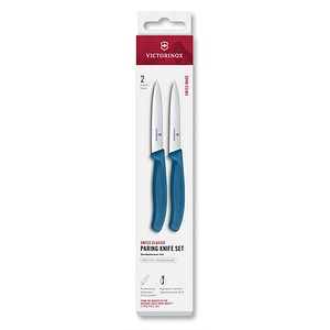 7613329191439 - 2 VICTORINOX Gemüsemesser Swiss Classic silber blau Klinge 100 cm 7613329191439 - 2 VICTORINOX Gemüsemesser Swiss Classic silber blau Klinge 100 cm