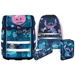 McNeill Schulranzen-Set 9658268000 Perfecto, Disney Stitch, mit Einhand-Magnet-Schloss 4017245965847 McNeill