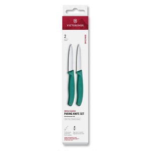 7613329191217 - 2 VICTORINOX Gemüsemesser Swiss Classic silber grün Klinge 80 cm 7613329191217 - 2 VICTORINOX Gemüsemesser Swiss Classic silber grün Klinge 80 cm