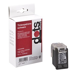 dots schwarz Tintenpatrone ersetzt HP 21XL (C9351A) dots schwarz Tintenpatrone ersetzt HP 21XL (C9351A)