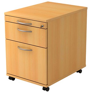 Kubix Rollcontainer buche 3 Auszüge