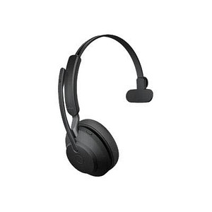 5706991023060 - Evolve2 65 monaural Telefon Over Ear Headset Bluetooth® Mono Schwarz Lautstärkeregelung Batterieladeanzeige Mikrofon-Stummschaltung
