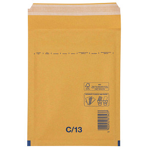 5900950813635 - Luftpolstertaschen 2FVAF200063 innen 150x215mm haftklebend + Lochung für Klammer braun 5900950813635 100 Stück