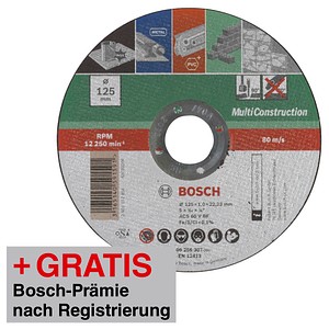 3165140591591 - Diy trennscheibe multi construction (für winkelschleifer ø 125 mm gerade acs 60 v bf) - Bosch 3165140591591 - Diy trennscheibe multi construction (für winkelschleifer ø 125 mm gerade acs 60 v bf) - Bosch