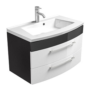 Waschtischunterschrank RIMA weiß/anthrazit