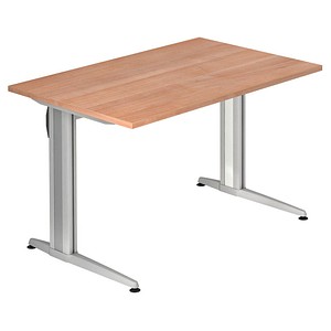 XS12 Schreibtisch nussbaum rechteckig