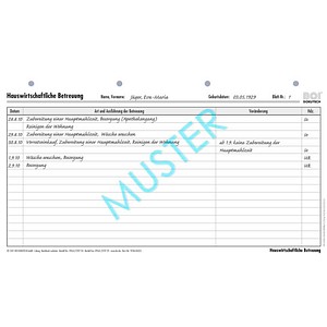 4052301034068 - Hauswirtschaftliche Betreuung Formulare 50 St
