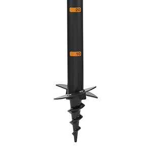 5905568347107 - - 134710 Handerdbohrer Für Löcher bis ø 100 mm Schwarz Orange