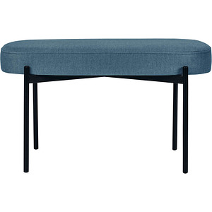 3660141954982 - Sitzbank easyChair® by Paperflow GAIA oval M Stoffbezug elfenbeinfarben 4-Fußgestell mattschwarz B 790 x T 420 x H 455 mm