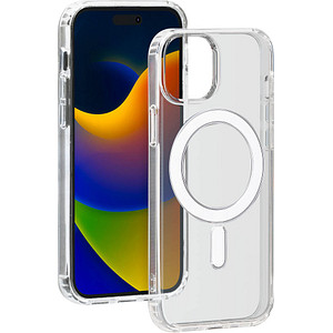 Image of bigben Hybrid Case mit MagSafe Handy-Cover für Apple iPhone 15 Plus transparent