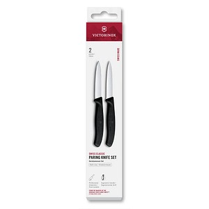 7613329191194 - 2 VICTORINOX Gemüsemesser Swiss Classic silber schwarz Klinge 80 cm 7613329191194 - 2 VICTORINOX Gemüsemesser Swiss Classic silber schwarz Klinge 80 cm