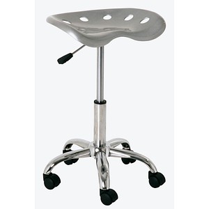 HAKU Möbel Hocker silber