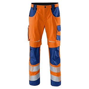 4053813370330 - Arbeitshose REFLECTIQ Warnschutz Unisex warnorange kornblau Größe 30 4053813370330 Kübler